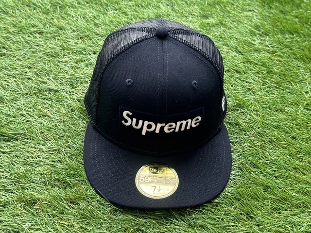 Supreme × NEW ERA BODX LOGO MESH CAP NAVY 59.6cm 92088