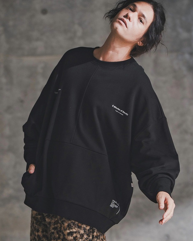 【GLIMCLAP】ポイントグラフィック スウェットシャツ　(192-058-gla-cf)