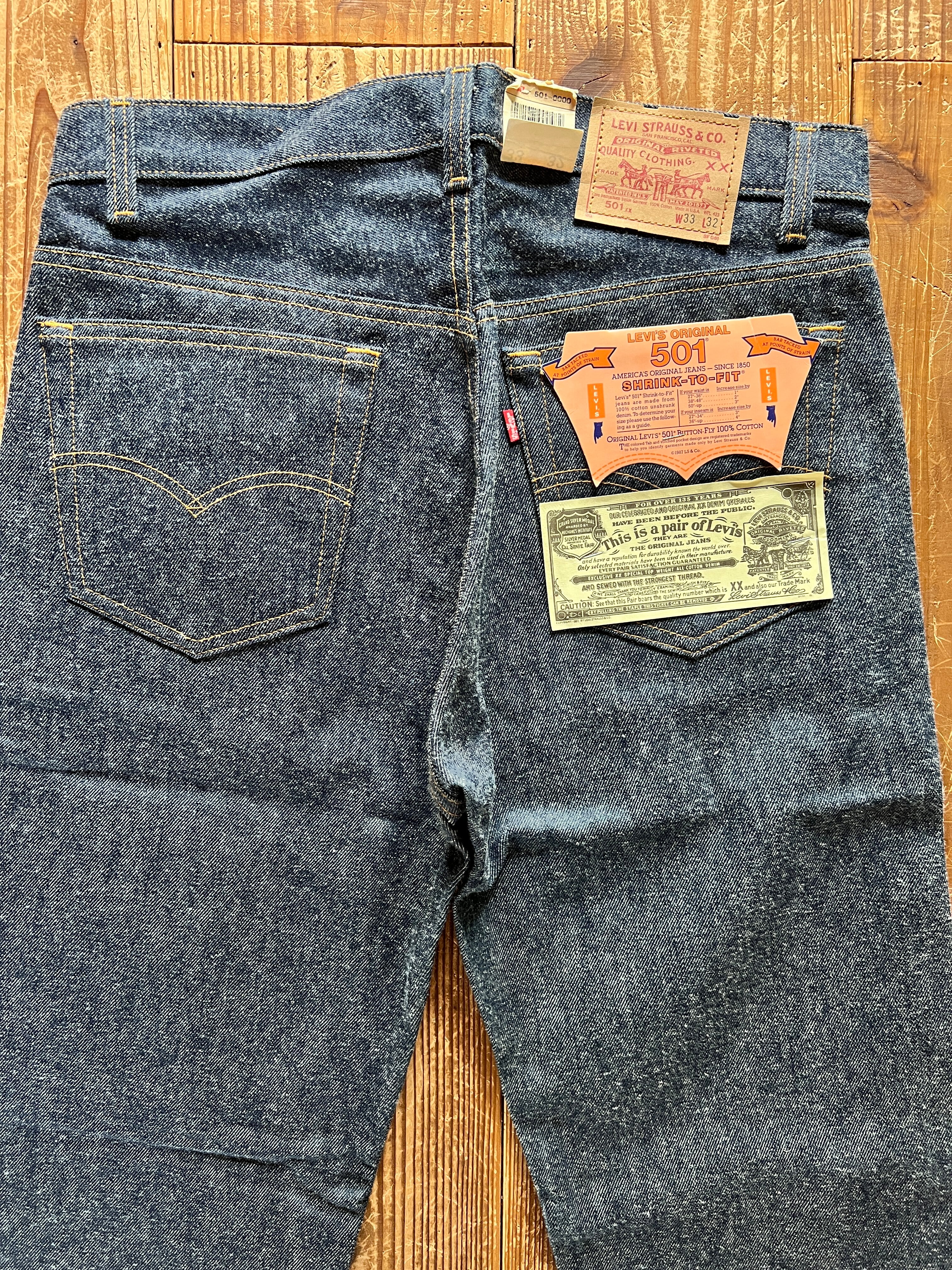 80's Levi's 501 デニムパンツ DEADSTOCK 表記(33×32) USA製