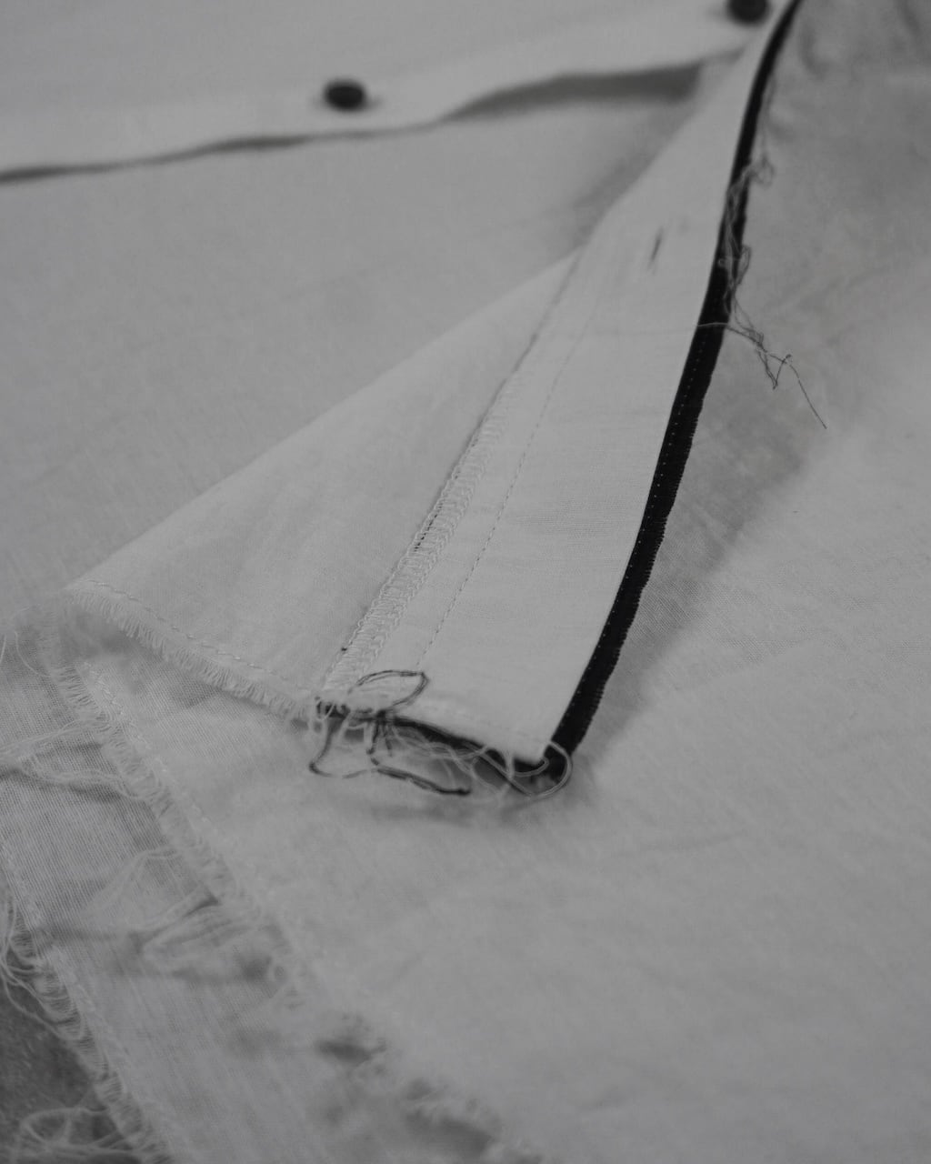 内金でのご予約】26SS PRE / LINEN RIBBON SHIRTS / WHT | ASKYY TOKYO