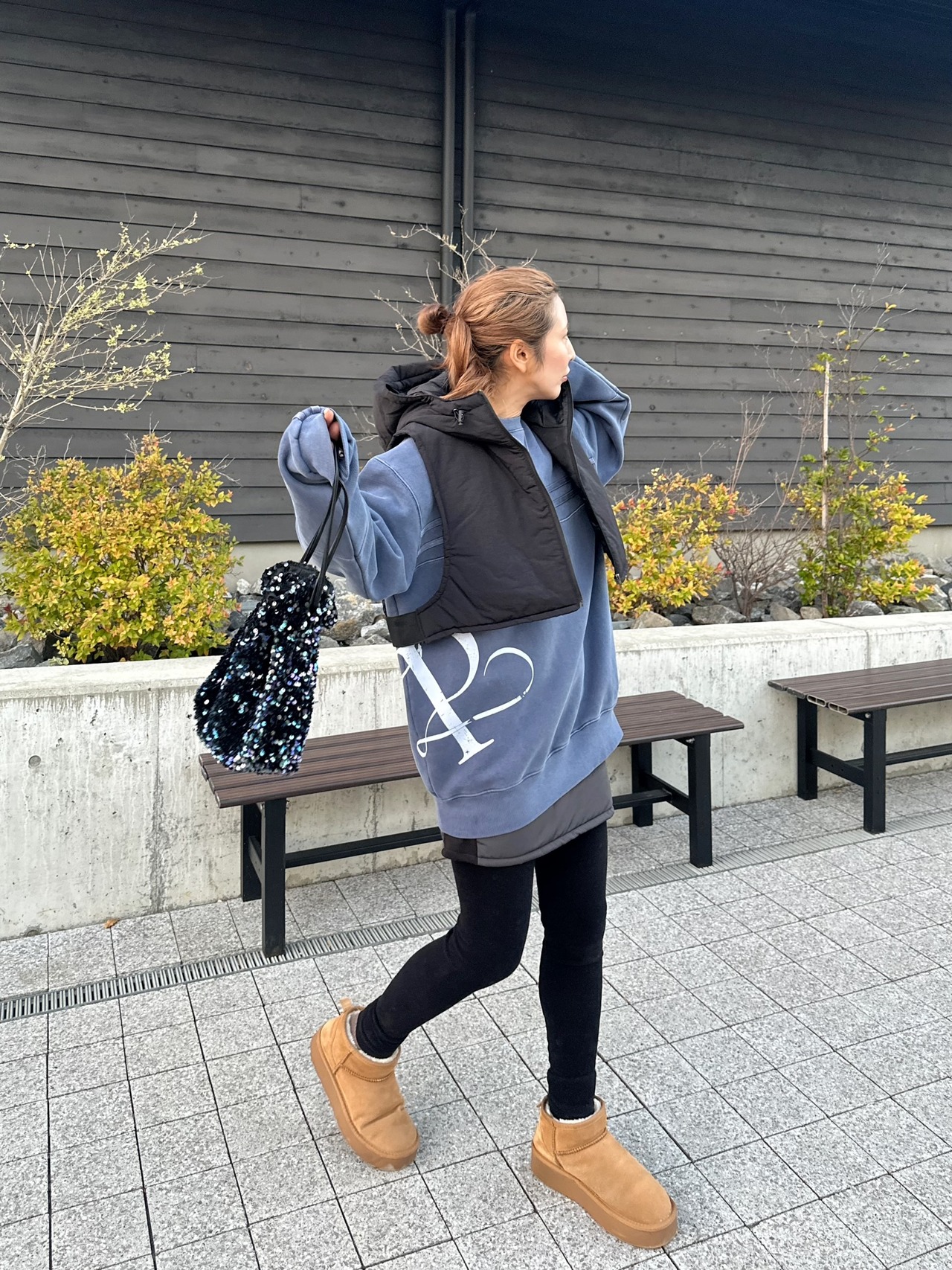 vintage logo looseSW／NAVY