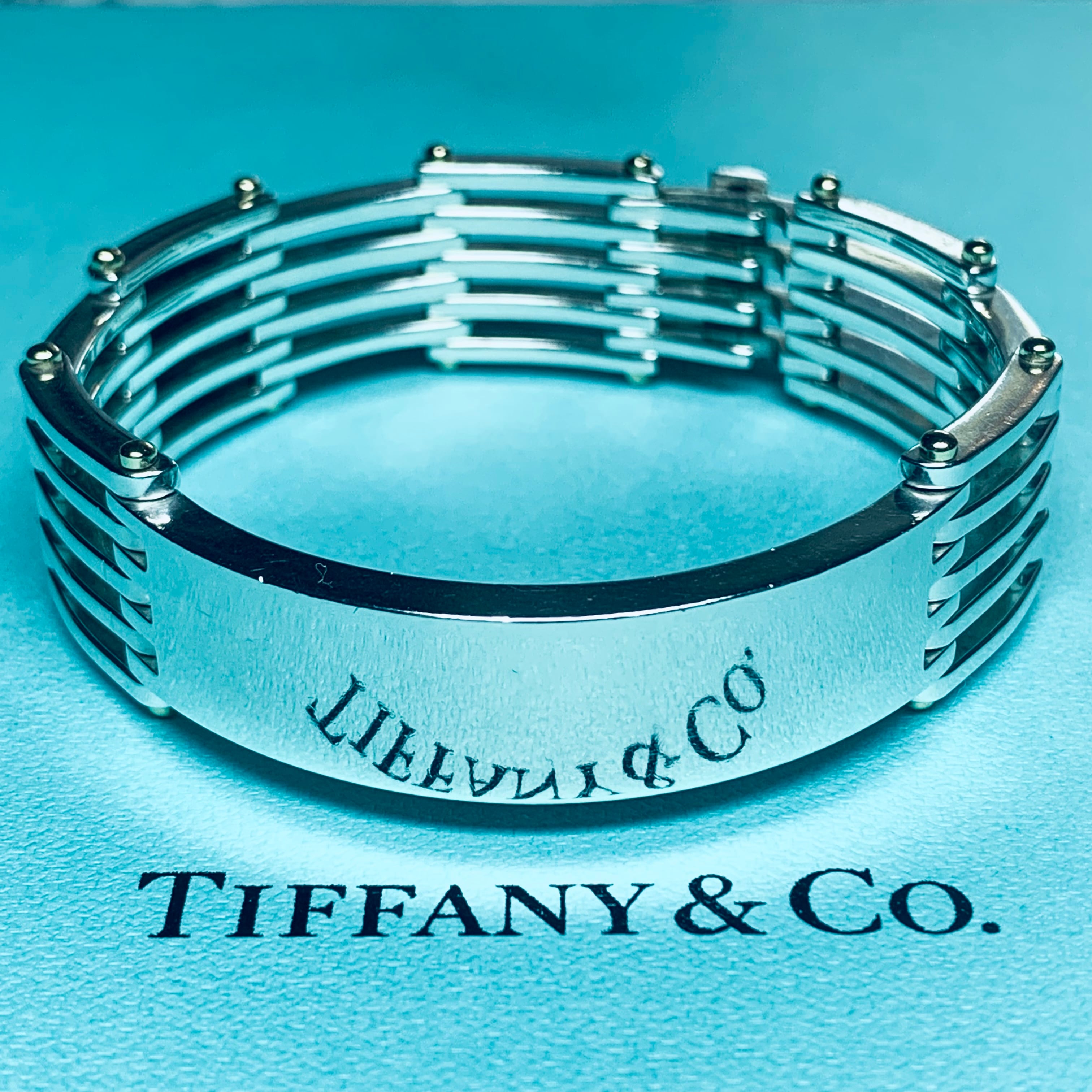 OLD TIFFANYオールド ティファニー ゲート リンク ID ブレスレット