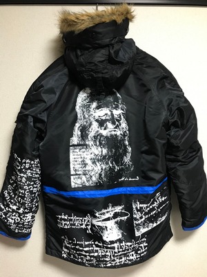 UNFINISHEDモッズコートN-3B偉人シリーズブラック