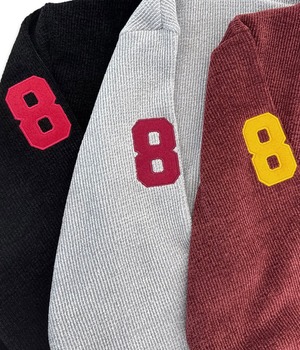 日本未販売／Knit Waffle Half-Zip 8-Eyelet Hoodie／Black