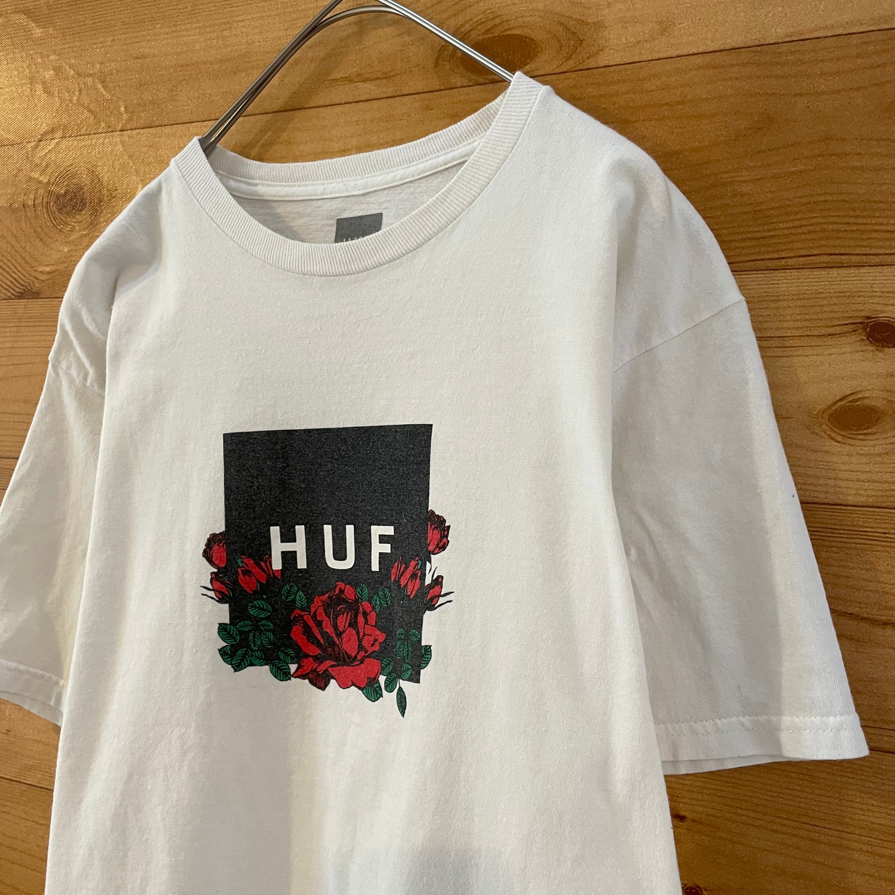 huf 刺繍　ロゴtシャツ