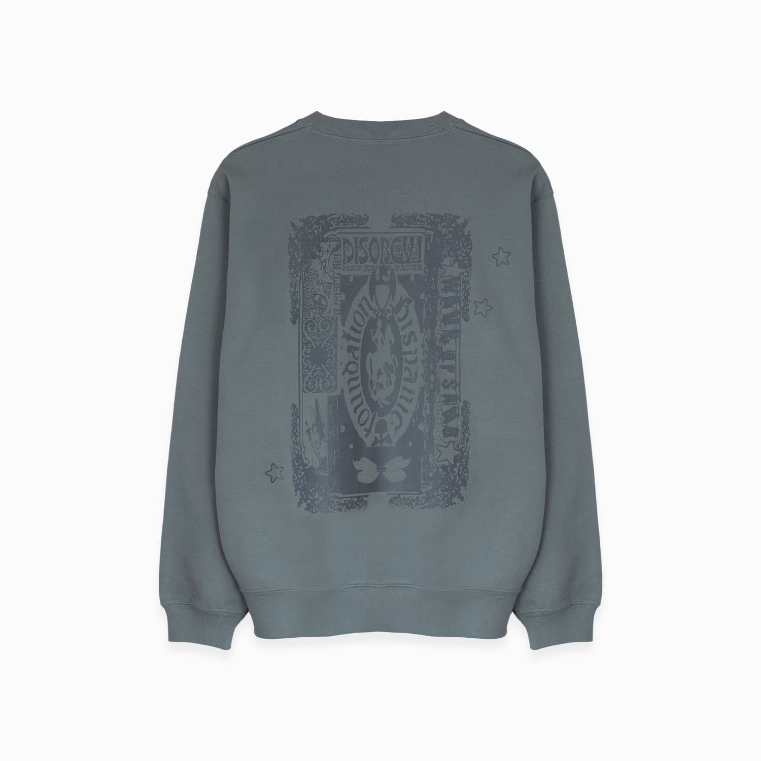 WAVE OF SAND 25AW CL PRINT CREW NECK SWEAT TOP (FADE WAVE)