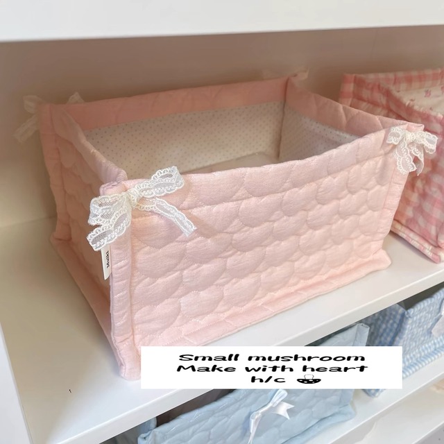 【取寄商品】韓国ファブリック小物入れケース