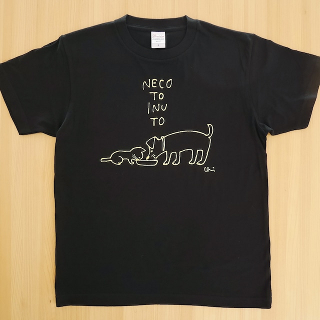 くりねこTシャツ「おなか」チャコール