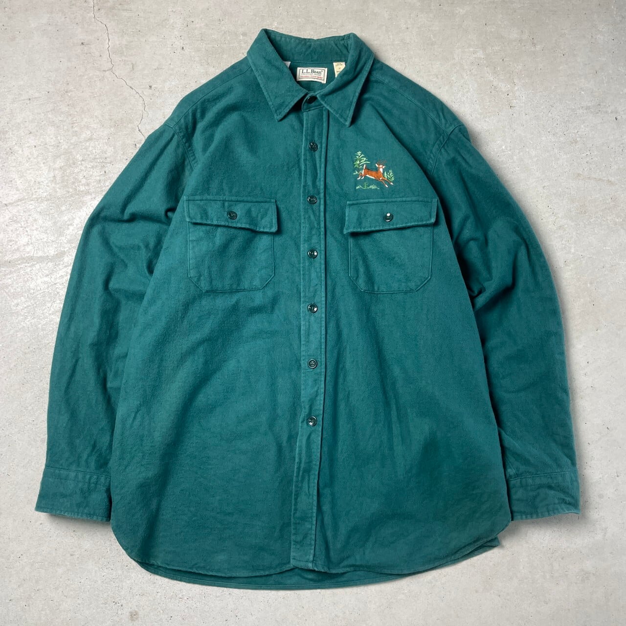 L.L.Bean エルエルビーン　シャモアクロスシャツ　ヴィンテージ