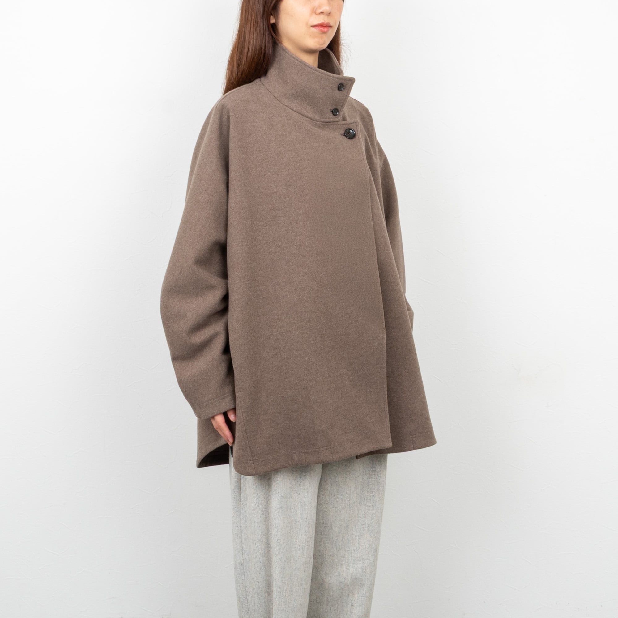 cafune コート スタンドカラー ペコラム ウール100% cafune コート スタンドカラー ペコラム ウール100% М UNIVERSAL