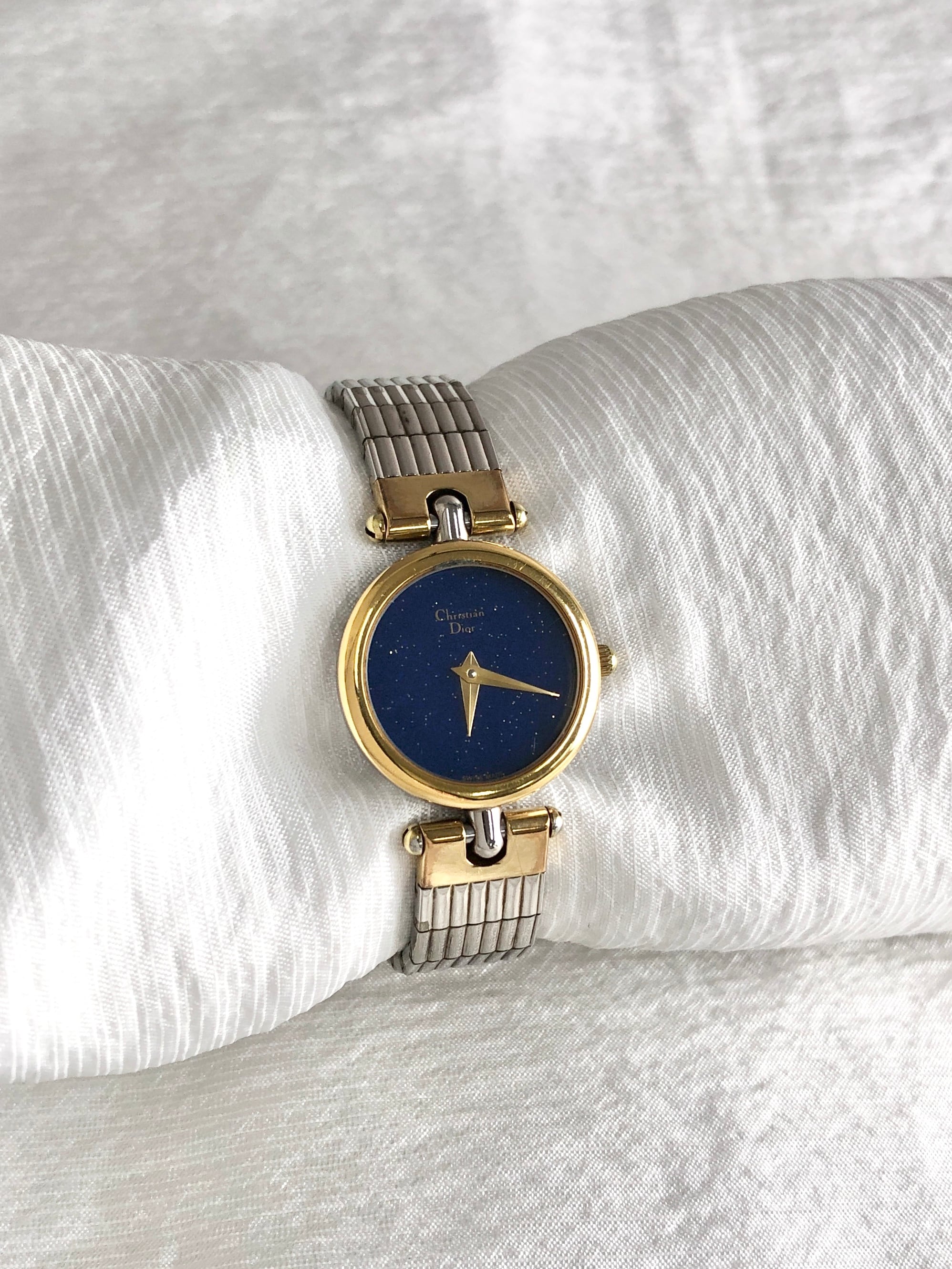 Christian Dior クリスチャン ディオール 腕時計 シルバー ロゴ ステンレススチール 3025 vintage ヴィンテージ オールド f3fak4