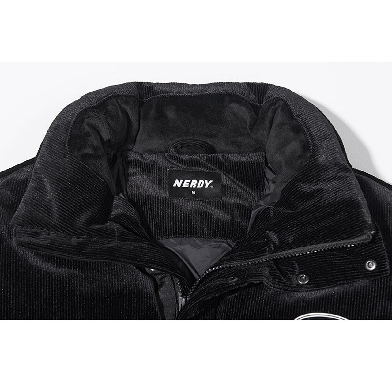 [NERDY] Corduroy Velvet Down Jacket Black 正規品 OUTER 韓国 ブランド ダウン ジャケット |  BONZ (韓国ブランド 代行) powered by BASE