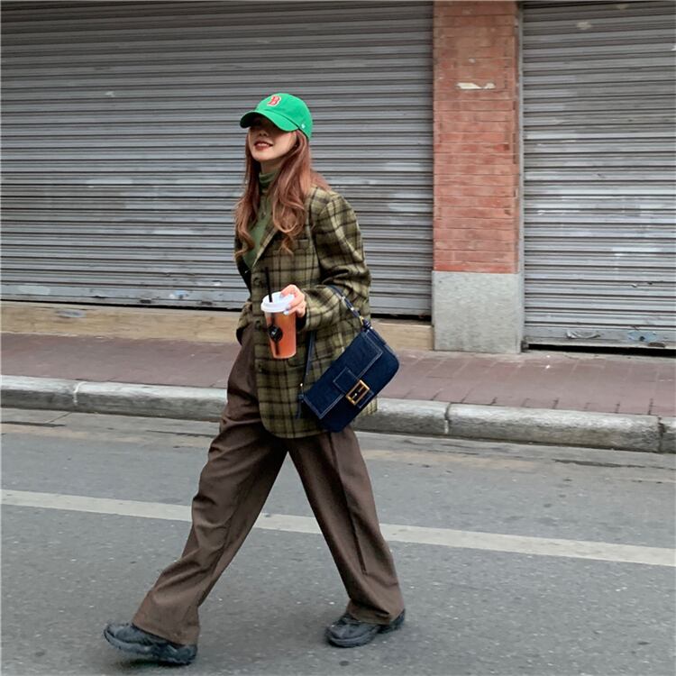 アウター レディース ジャケット テーラードジャケット 長袖 チェック