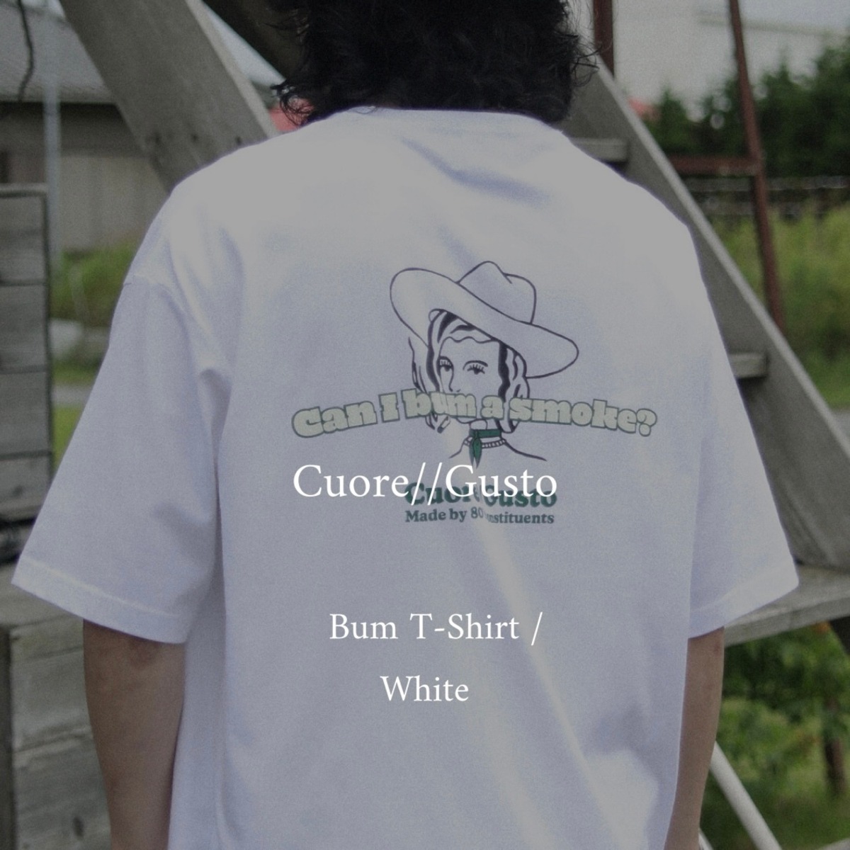 Pudsigt Ekspression Kænguru Cuore//Gusto Bum T-Shirt / White | Cuore//Gusto