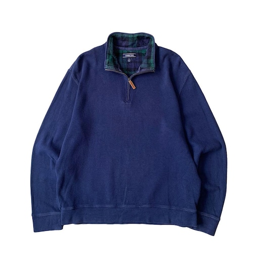 "00s LANDS’END" haif zip sweat shirt