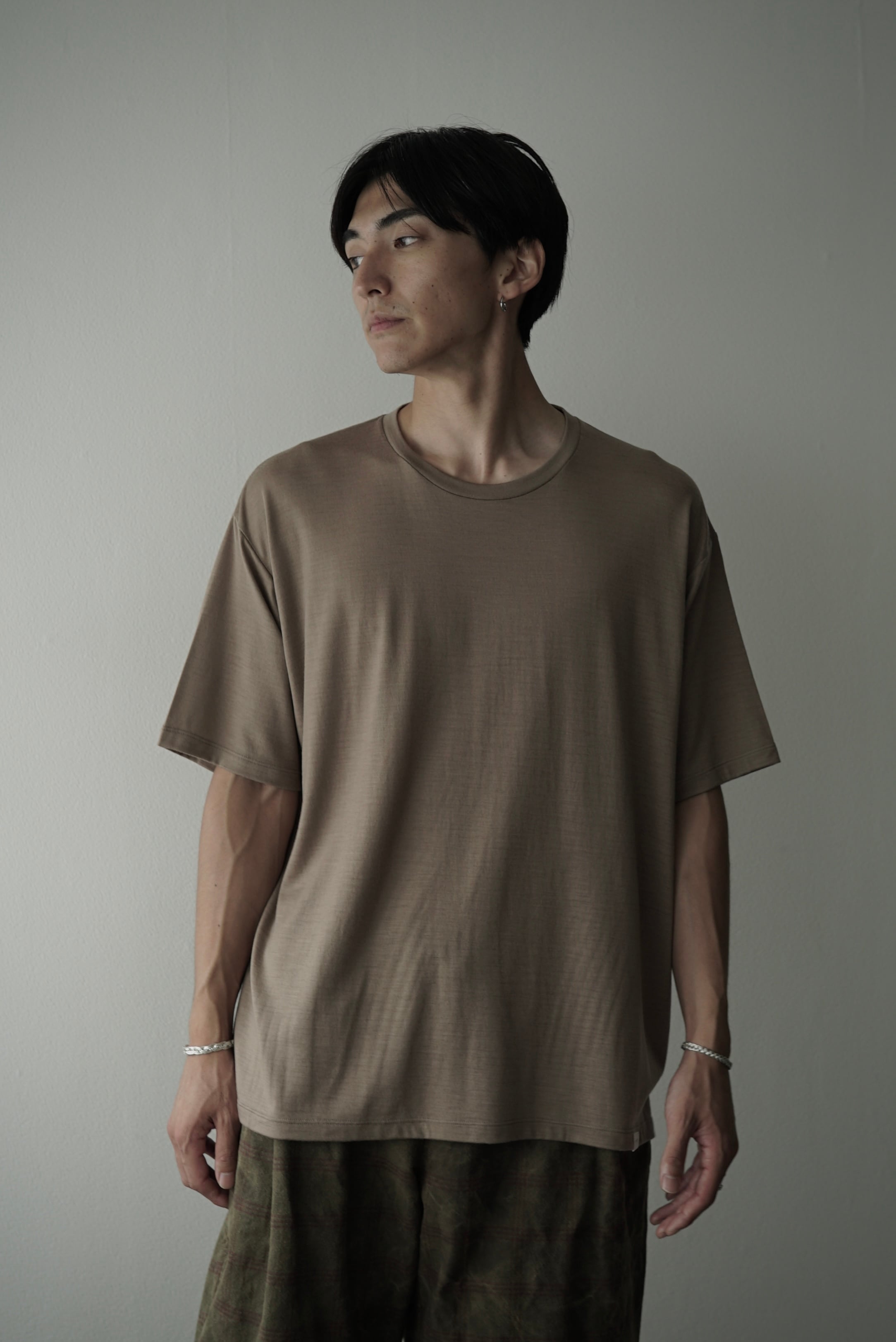 Super140s Washable Wool Jersey / S140 Wool Tee (MOCA Super140s Washable Wool Jersey / S140 Wool Tee (MOCA