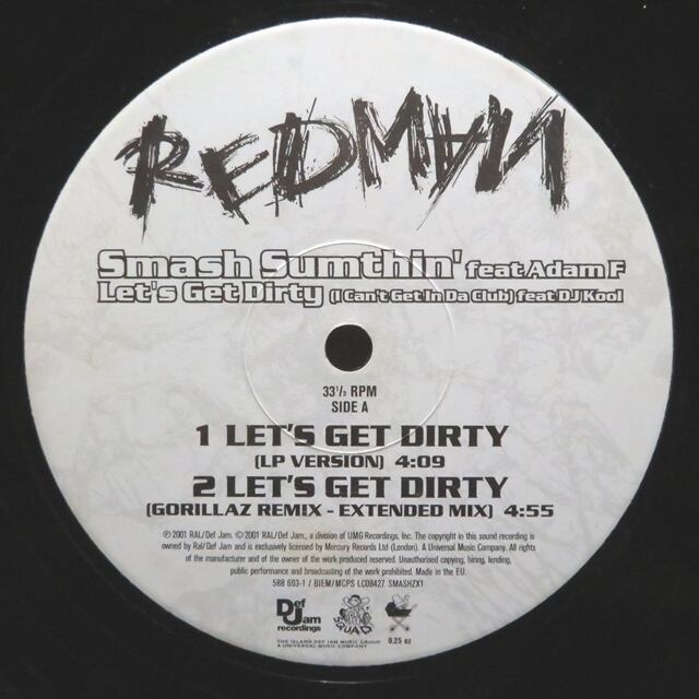 Redman / Smash Sumthin' / Let's Get Dirty [588 693-1, SMASHZX1] - 画像4