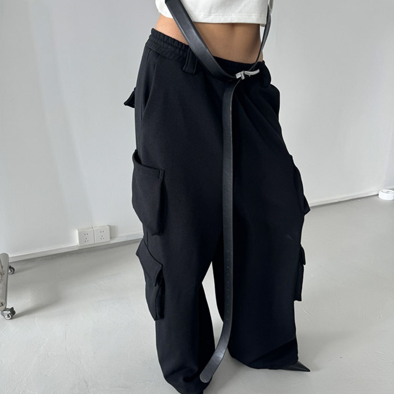 裏フリーススウェットカーゴパンツ　LT0040023