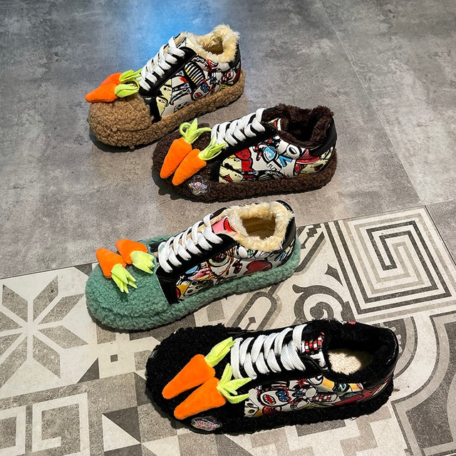 ウィンターベルベットレースレッド 靴 シューズ 冬物 部族の婦人靴80419283546