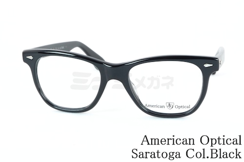 American Optical メガネ Saratoga COL.Black ウェリントン アメリカンオプティカル サラトガ AO 正規品