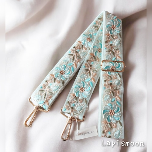 インド刺繍リボン ショルダーストラップの画像
