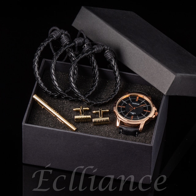 【GIftBOX】YAZOLE Set Watch,Taiping,cuffs