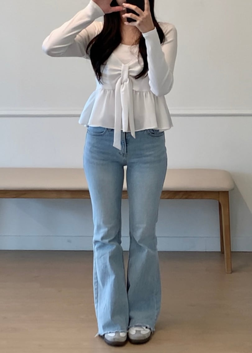 Boots cut denim pants