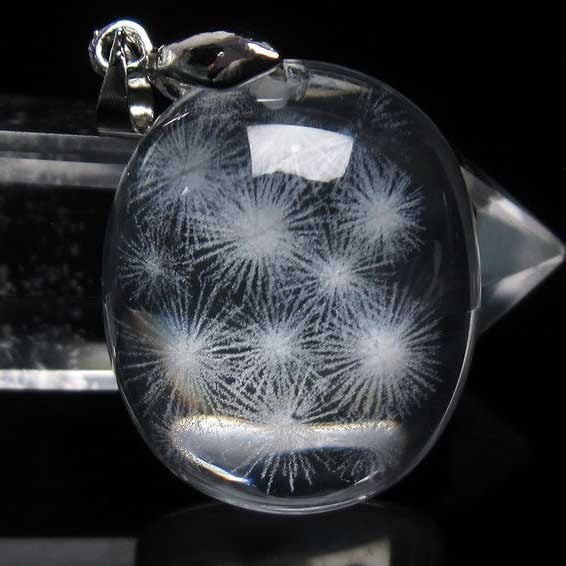 スノーフレーククォーツ ペンダント 水晶 ペンダントトップ 712-53