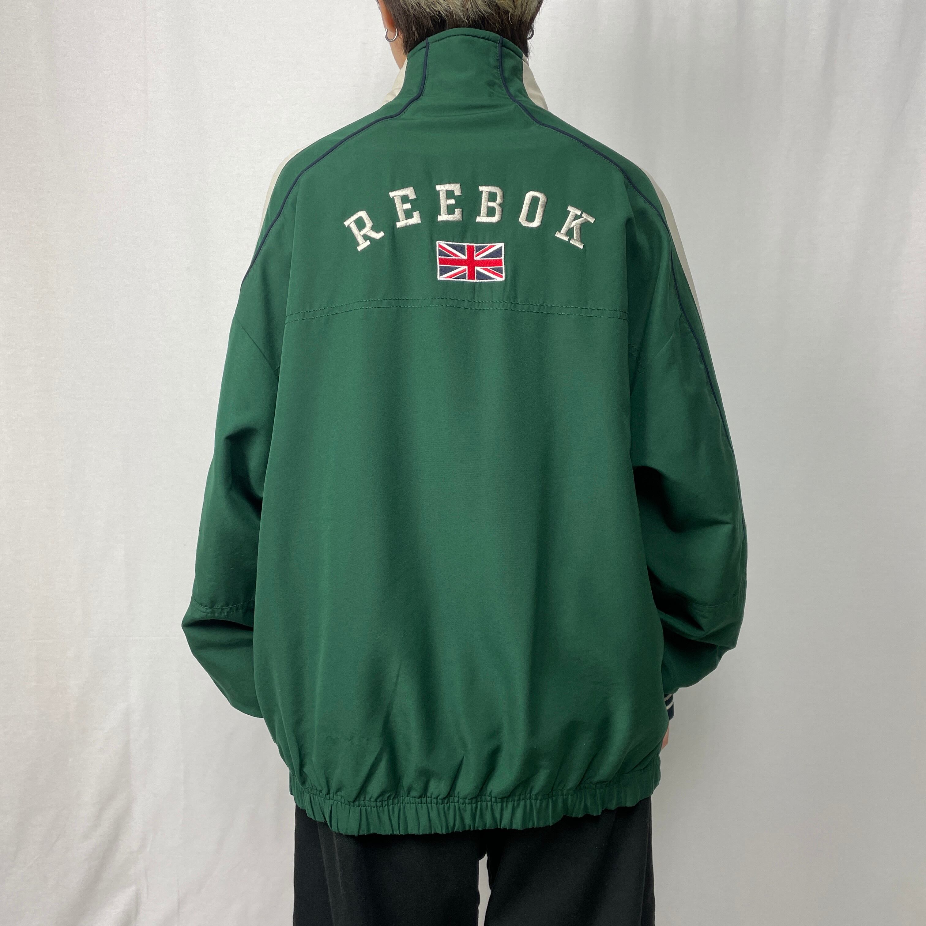 00年代 Reebok リーボック ナイロン トラックジャケット スポーツ 
