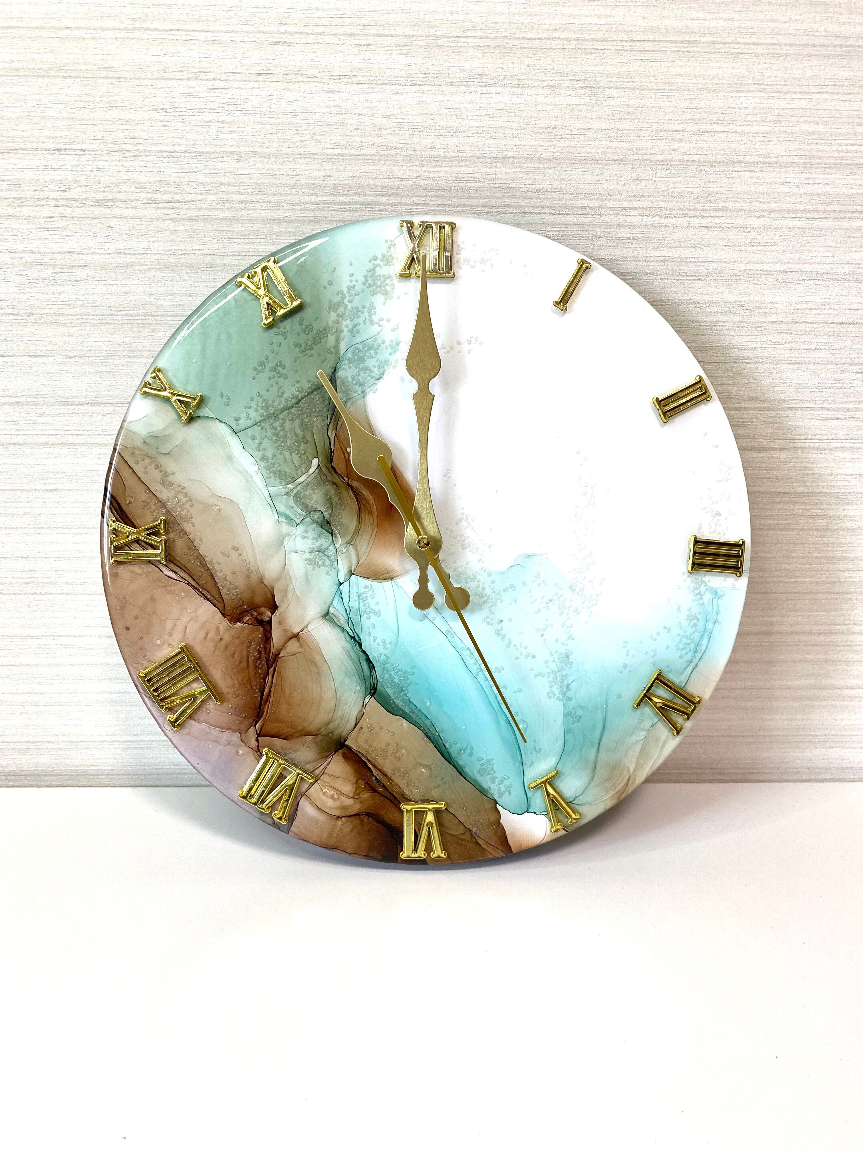 好評 祝い アルコールインクアート 時計 結婚祝い オーダー可能