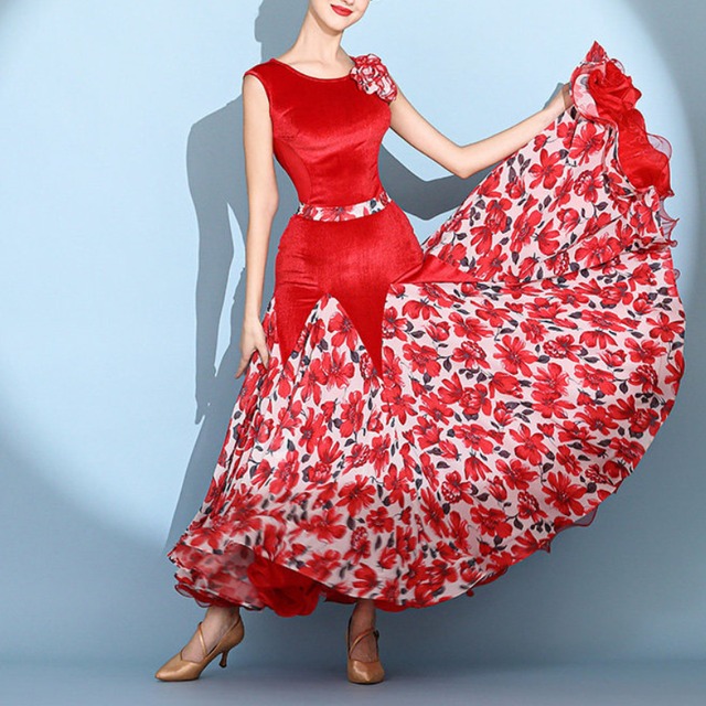 フローラルベルベット スタンダードドレス　ds0268