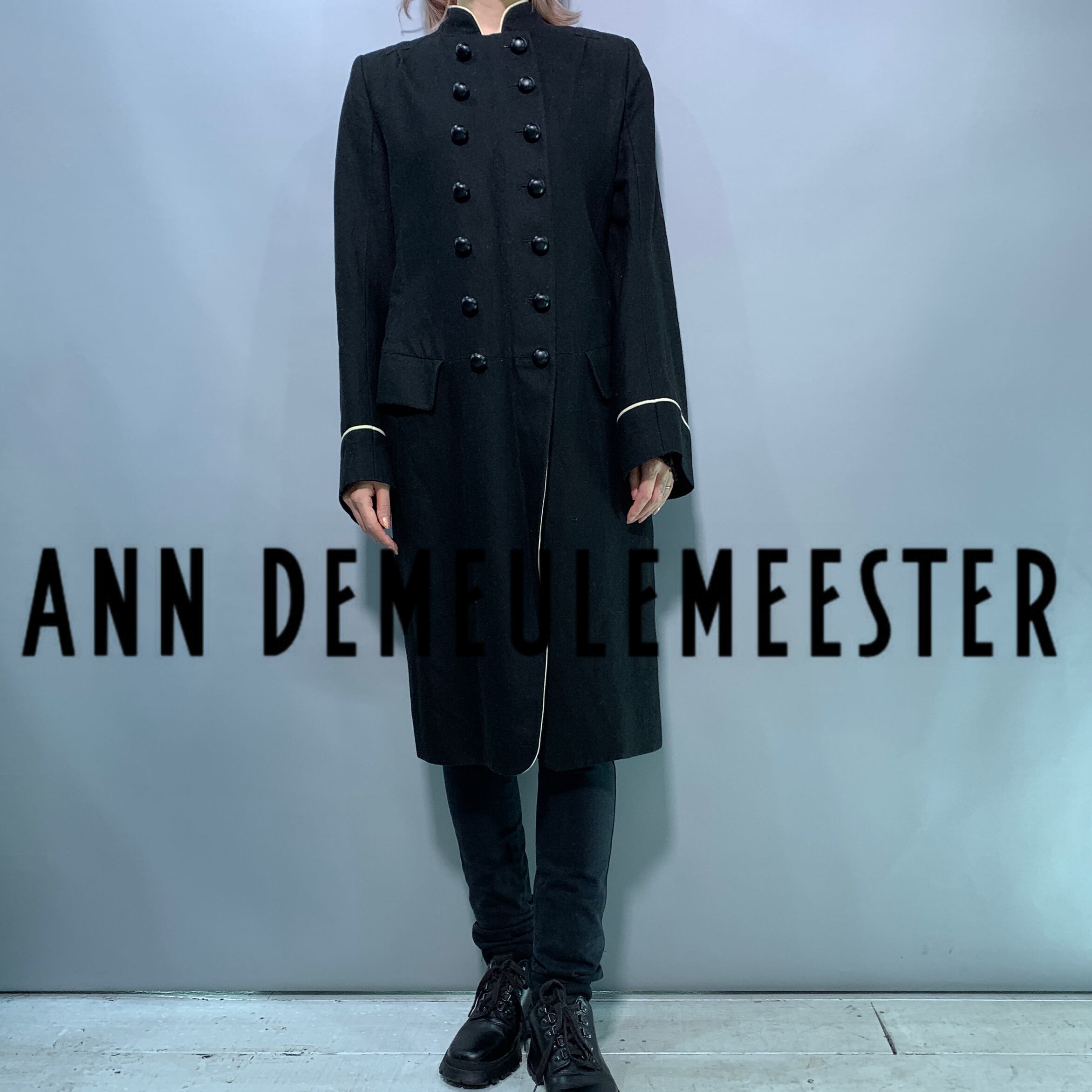 Ann Demeulemeester 本人期 チェスターロングコート季節感冬