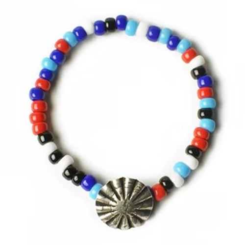ボタンワークス Mercury Dime Beads Bracelet Concho#3