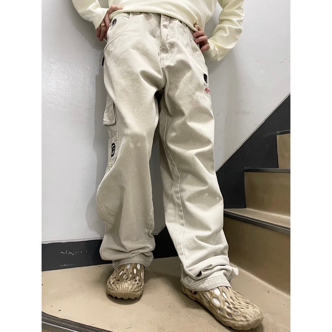 【FUBU】　ワークパンツ　カーゴパンツ FUBU カーゴパンツ 「FUBU/フブ」Denim Cargo Pants/ワイド