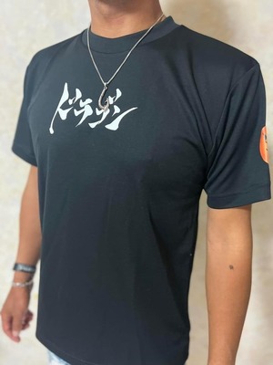 【ドラゴン】ロゴ オリジナルTシャツ ドライタイプ ブラック