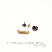 赤い首輪の柴 ピンバッチ