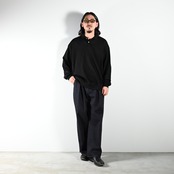 INTERIM(インテリム)TEXTURED DONEGAL BOUCLÉ DEADSTOCK HYPER BIG FLY FRONT SHIIRTS JACKET