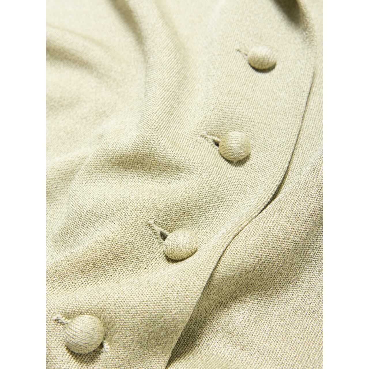 【Made in France】Open collar h/s jersey knit blouse（フランス製 オープンカラー半袖ニットジャージブラウス シャツ）4d