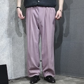 drape silhouette 2tuck rayon blend slacks pink
