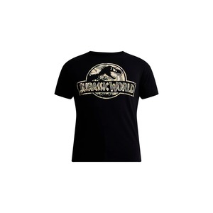 ジュラシック・ワールド グラフィック Tシャツ 黒