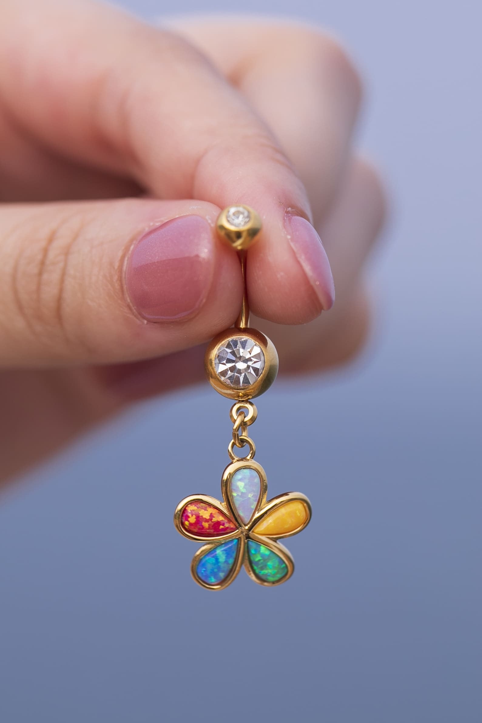 へそピアス】Plumeria opal /ボディピアス | IRIEBEACH