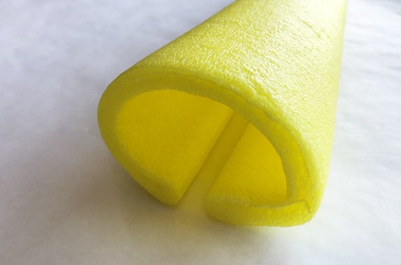 ショックレスカバーSK-100 イエロー 長さ1700mm 有効巾50〜100mm 50本セット ndk