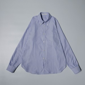 ( BLUE ) RAGLAN SLEEVE OXFORD STRIPE SHIRT