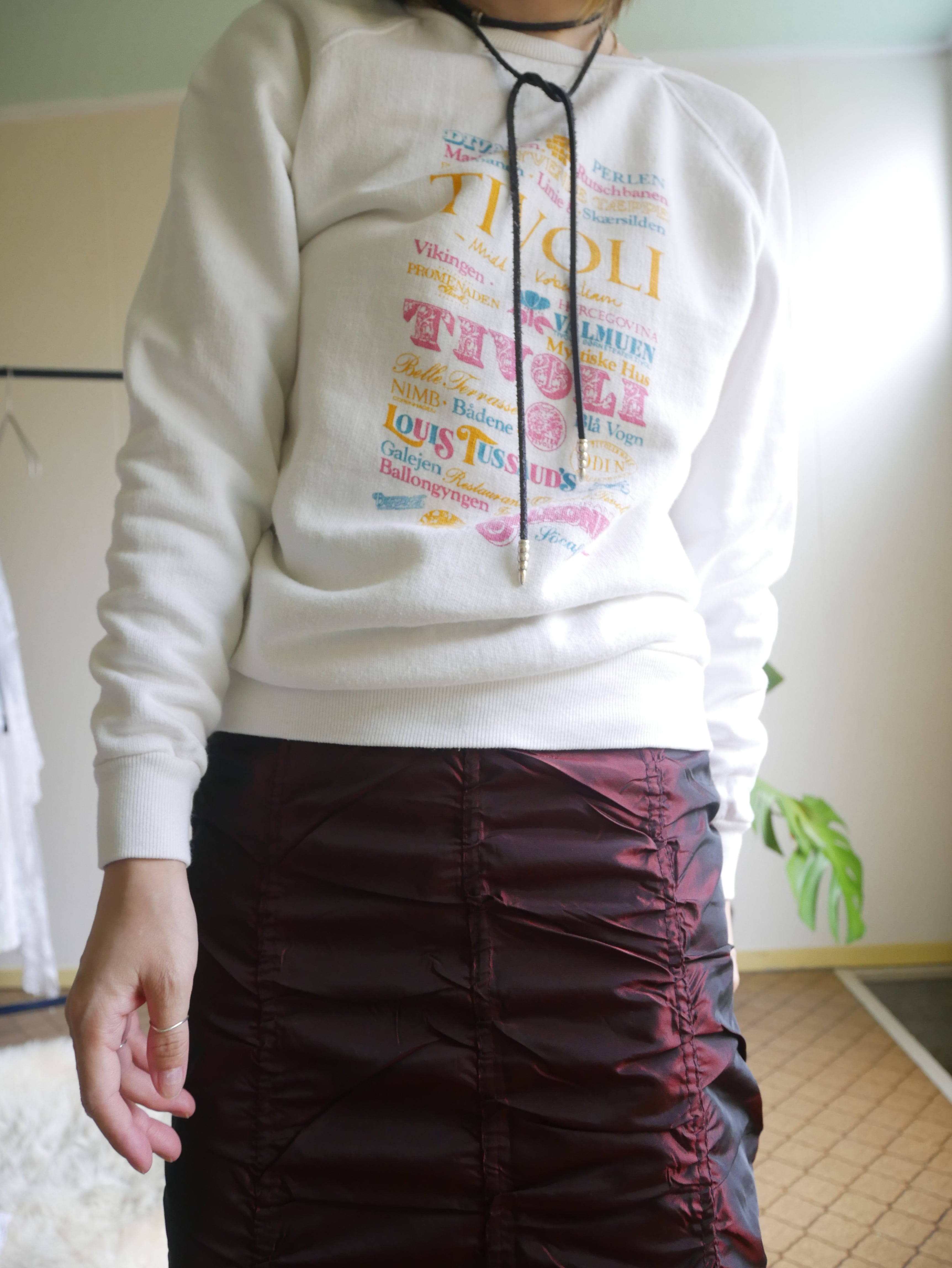 80s-90s TIVOLI Graphic Raglan Sweatshirt