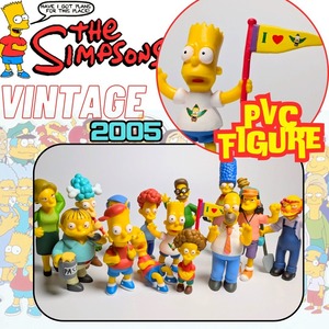 ♧VINTAGE 2005年製！【 The Simpsons（ザ シンプソンズ） 】PVCフィギュア 14Pセット 〚アメリカン雑貨 アメトイ〛