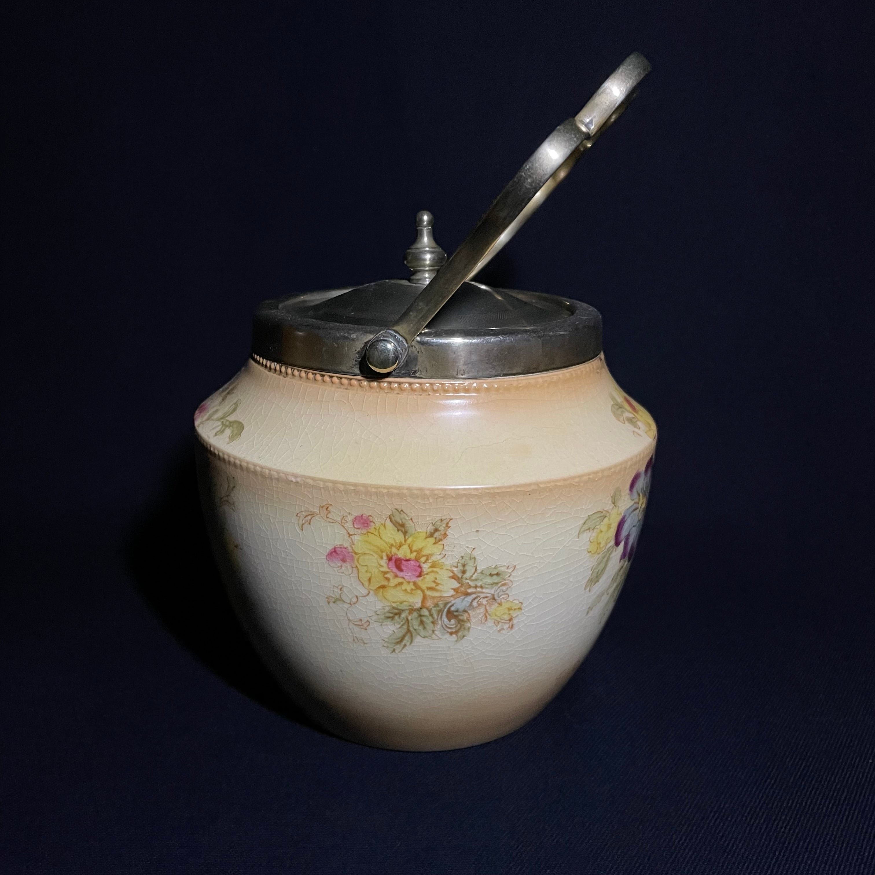 クッキージャー/イギリスアンティーク/S. Fielding & Co. (later Crown