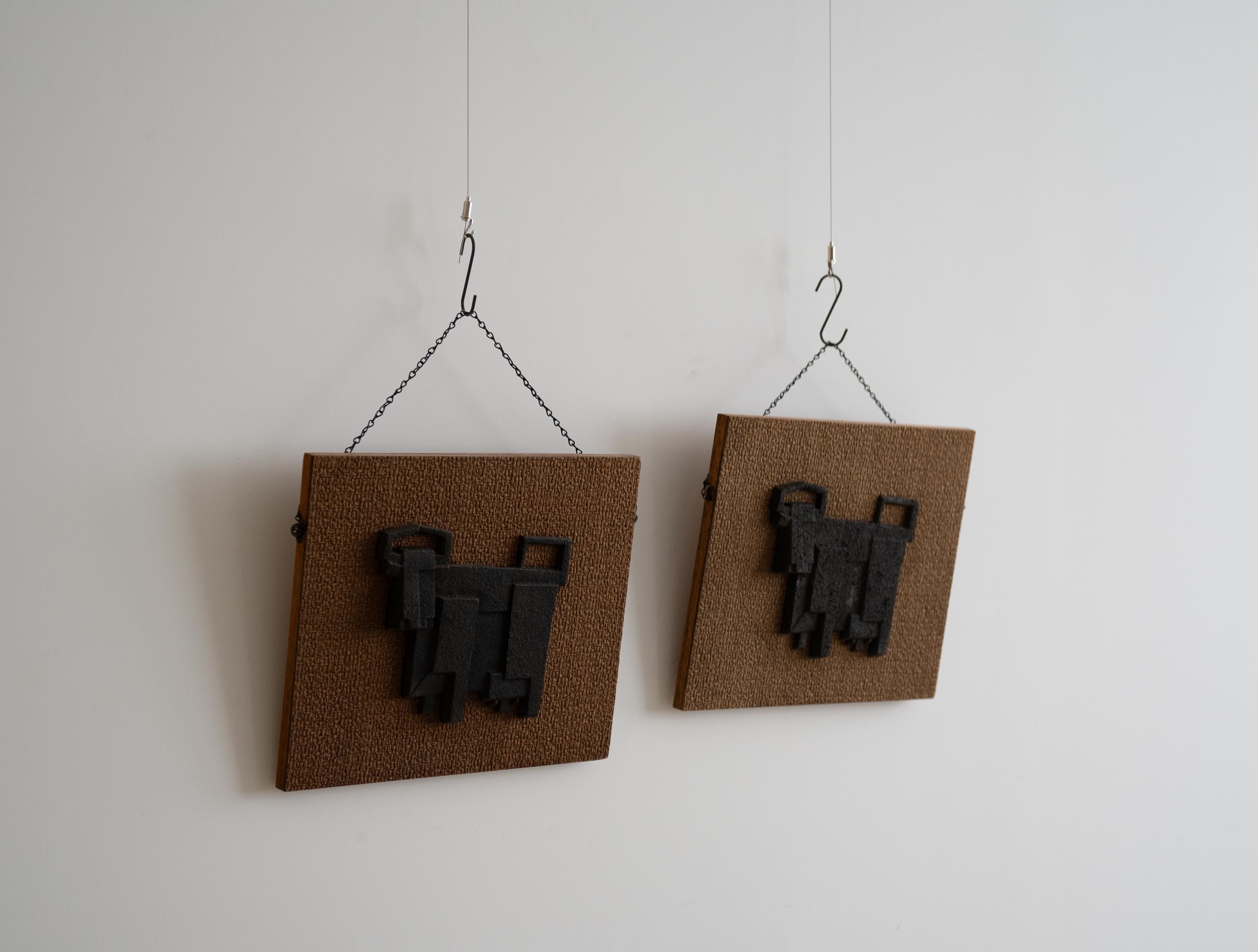 【送料無料】 鉄器 牛のオブジェ 在庫2点