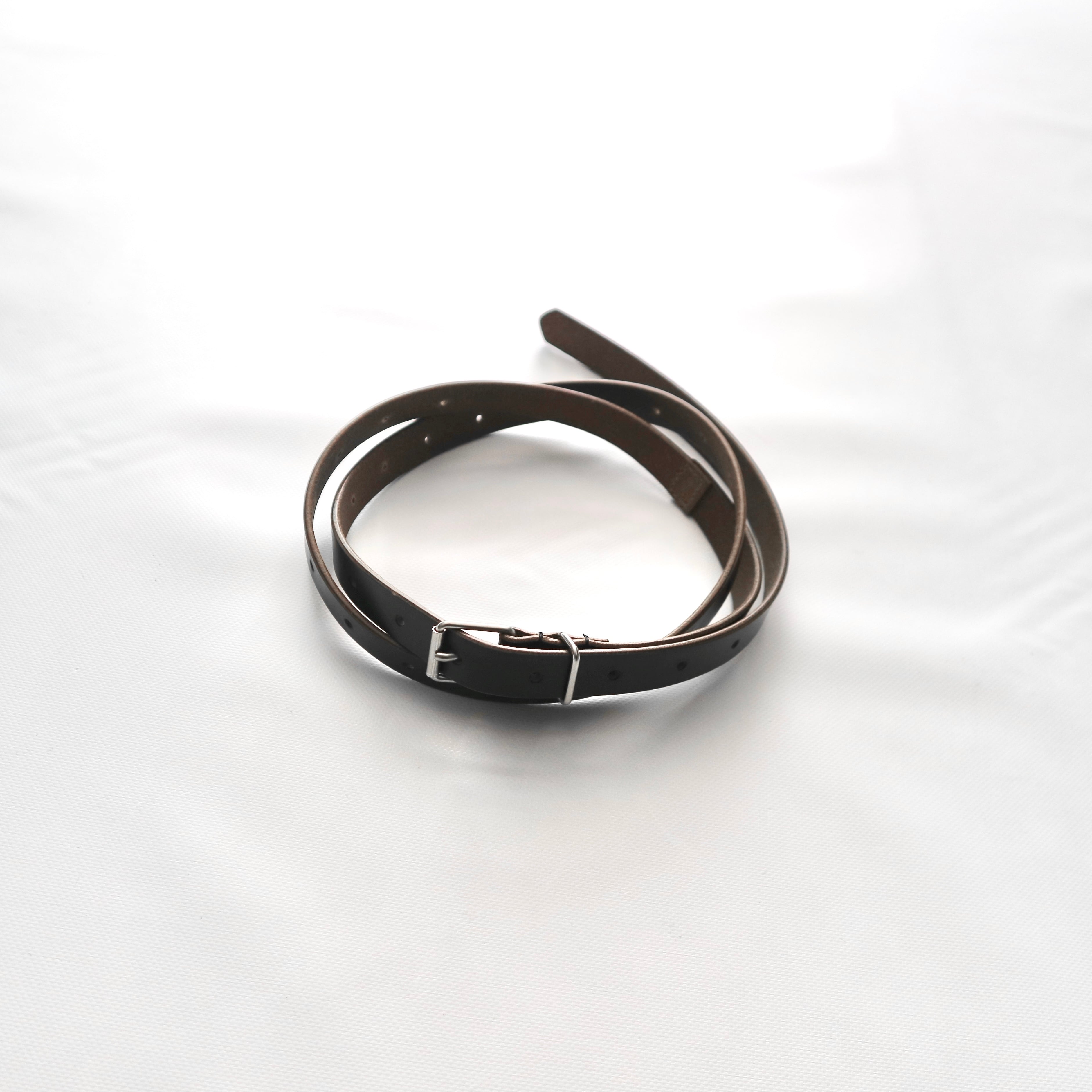 【STILL BY HAND スティルバイハンド】HORWEEN CHROMEXCEL LEATHER NARROW BELT ホーウィンクロムエクセルレザーナローベルト GD07253