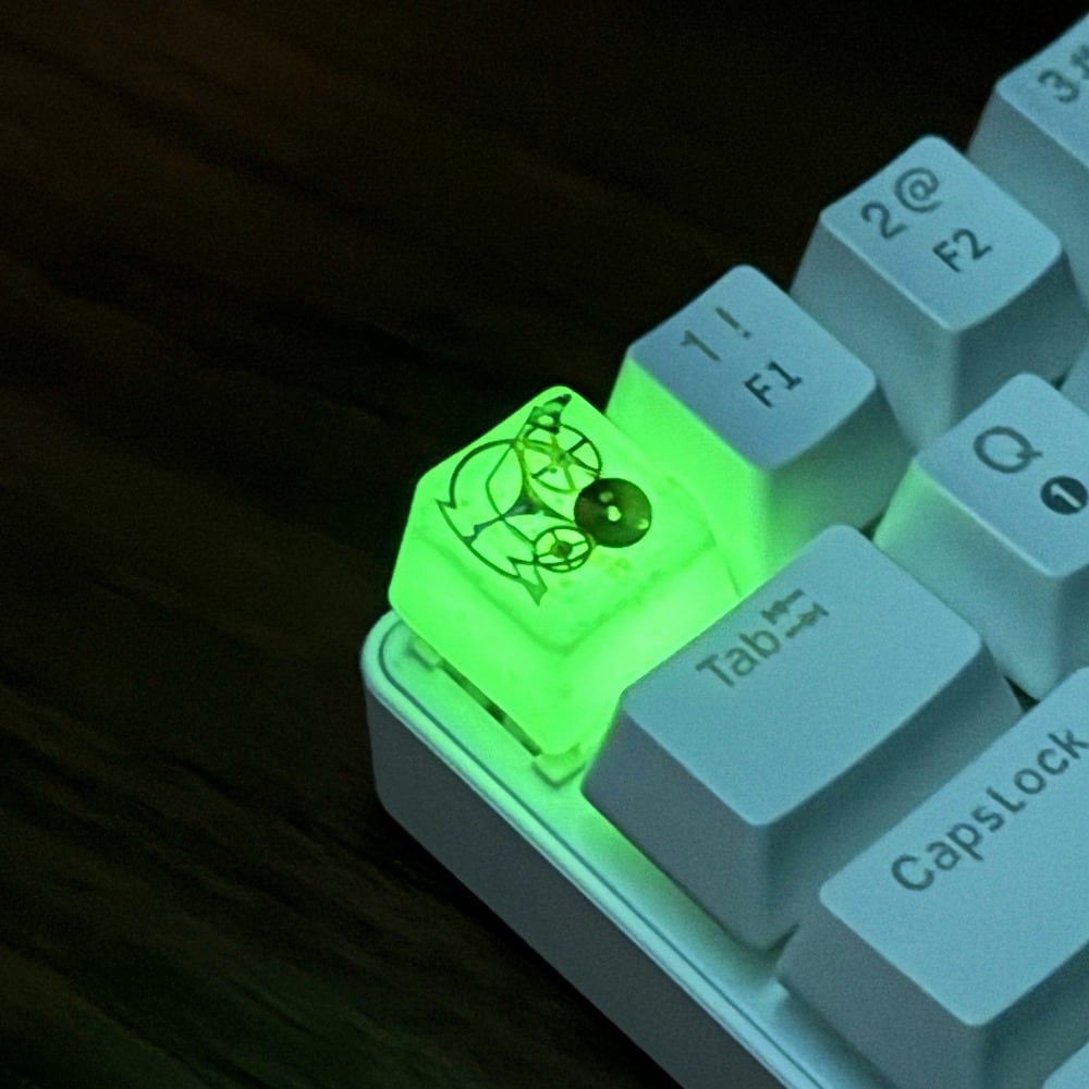スチームパンク キーキャップ キーキャップ/Keycap】スチームパンク（白・蓄光）/Steampunk (White