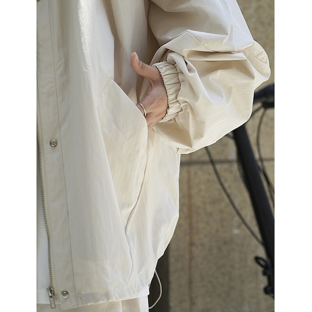 gathered cocoon blouson 10868